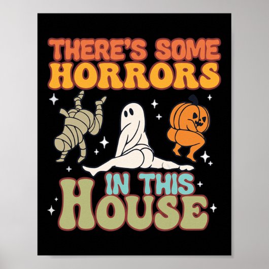 Es gibt einige Horror in diesem Haus Ghost Pumpkin Poster (Vorne)