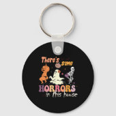 Es gibt einige Horror in diesem Haus Ghost Pumpkin Schlüsselanhänger (Vorderseite)