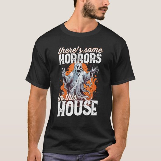 Es gibt einige Horror in diesem Haus Ghost Pumpkin T-Shirt (Vorderseite)