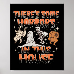 Es gibt einige Horror in diesem Haus Halloween-Ges Poster