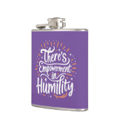 Es gibt Ermächtigung in Demut Flachmann (Links)