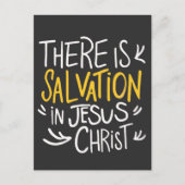 Es gibt Errettung in Jesus Christus Postkarte (Vorderseite)
