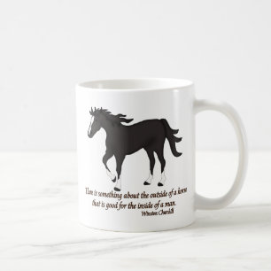 Es gibt etwas über das Äußere eines Pferdes Kaffeetasse