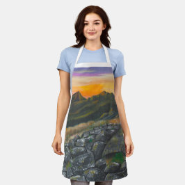 Es gibt Feuer in der Sky-Schürze Schürze