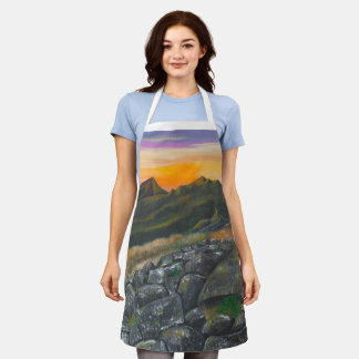 Es gibt Feuer in der Sky-Schürze Schürze