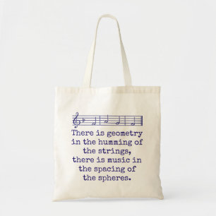 Es gibt Geometrie im Humming - Musikangebot Tragetasche