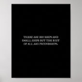 Es gibt große Schiffe und kleine Schiffe lustige F Poster (Vorne)