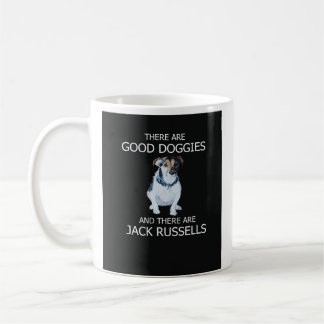 Es gibt gute Doggien und es gibt Jack Russells Kaffeetasse
