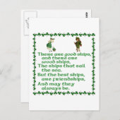 Es gibt gute Schiffe. Postkarte (Vorne/Hinten)
