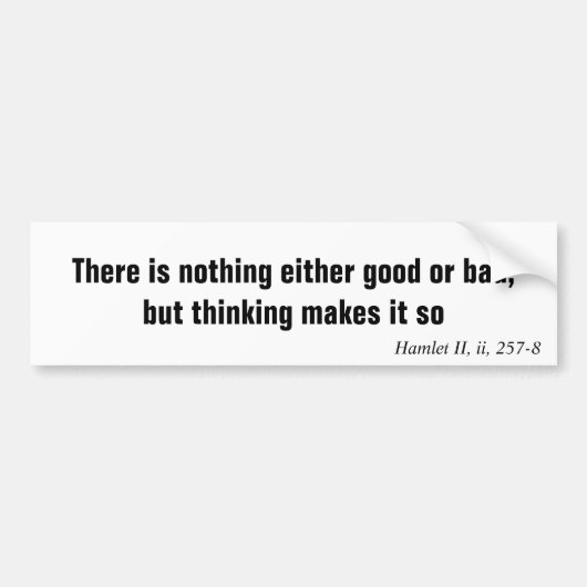 Es gibt gutes oder schlechtes nichts entweder, autoaufkleber (Vorne)