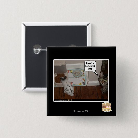 Es gibt Hasen in meiner Nahrung Button (Vorne & Hinten)