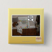 Es gibt Hasen in meiner Nahrung Button (Vorderseite)