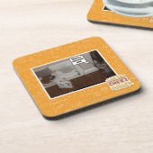 Es gibt Hasen in meiner Nahrung Getränkeuntersetzer (Linke Seite)