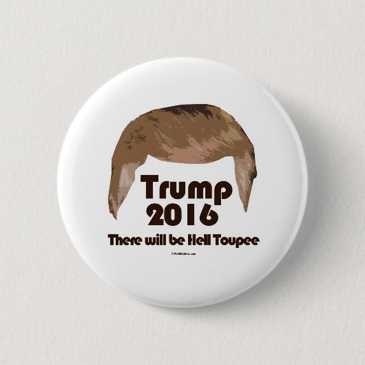 Es gibt HölleToupee Button (Vorderseite)