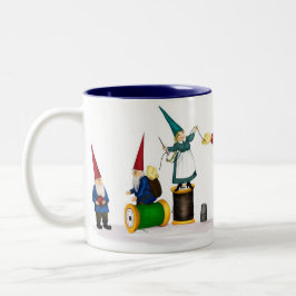 Es gibt immer eins im Bündel - Gnome-Tasse Zweifarbige Tasse