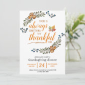 Es gibt immer etwas, wofür man dankbar ist einladung (Stehend Vorderseite)