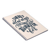 Es gibt immer etwas, wofür man dankbar ist notizblock (Rechte Seite)