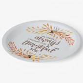 Es gibt immer etwas, wofür man dankbar sein kann pappteller (Schrägansicht)