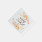 Es gibt immer etwas, wofür man dankbar sein kann serviette (Ecke)