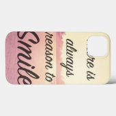 Es gibt immer Grund zu lächeln Case-Mate iPhone Hülle (Rückseite (Horizontal))