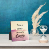 Es gibt immer Grund zu lächeln Fotoplatte (InSitu)