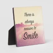 Es gibt immer Grund zu lächeln Fotoplatte (Vorderseite)