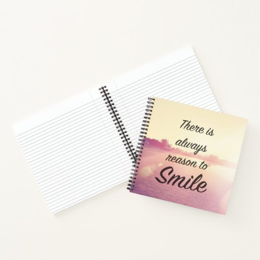Es gibt immer Grund zu lächeln Notizblock (Innenseite)