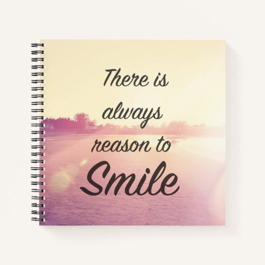 Es gibt immer Grund zu lächeln Notizblock (Vorderseite)