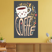 Es gibt immer Kaffee Leinwanddruck (Insitu (Wohnzimmer))
