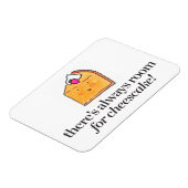 Es gibt immer Platz für Käsekuchen Magnet (Linke Seite)