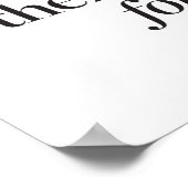 Es gibt immer Platz für Käsekuchen Poster (Ecke)