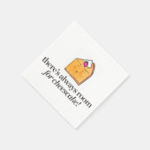 Es gibt immer Platz für Käsekuchen Serviette (Ecke)