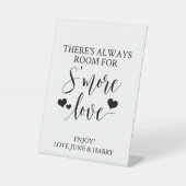 Es gibt immer Platz für mehr Liebe Hochzeit Sockelschild (Vorderseite)