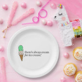 Es gibt immer Raum für Eiscreme Pappteller (Party)