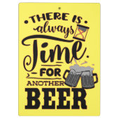 ES GIBT IMMER ZEIT FÜR EIN ANDERES BIER FUN BIER KLEMMBRETT (Rückseite)