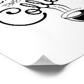 Es gibt immer Zeit für Kaffee, Zitat. Poster (Ecke)