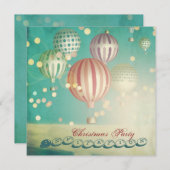 Es gibt in der Luft magisch - WeihnachtsParty Einladung (Vorne/Hinten)