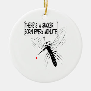Es gibt jede Minute einen Saucker Geboren Keramik Ornament