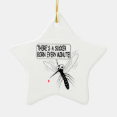 Es gibt jede Minute einen Saucker Geboren Keramik Ornament (Vorne)