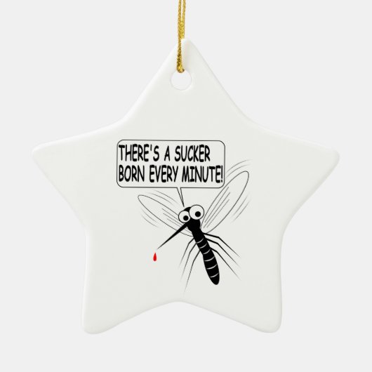 Es gibt jede Minute einen Saucker Geboren Keramik Ornament (Vorne)