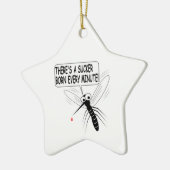 Es gibt jede Minute einen Saucker Geboren Keramik Ornament (Links)