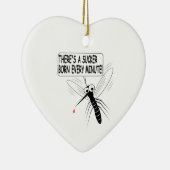 Es gibt jede Minute einen Saucker Geboren Keramik Ornament (Rechts)