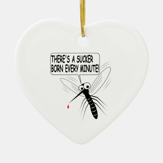 Es gibt jede Minute einen Saucker Geboren Keramik Ornament (Vorne)