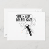 Es gibt jede Minute einen Saucker Geboren Postkarte (Vorne/Hinten)