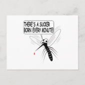 Es gibt jede Minute einen Saucker Geboren Postkarte (Vorderseite)