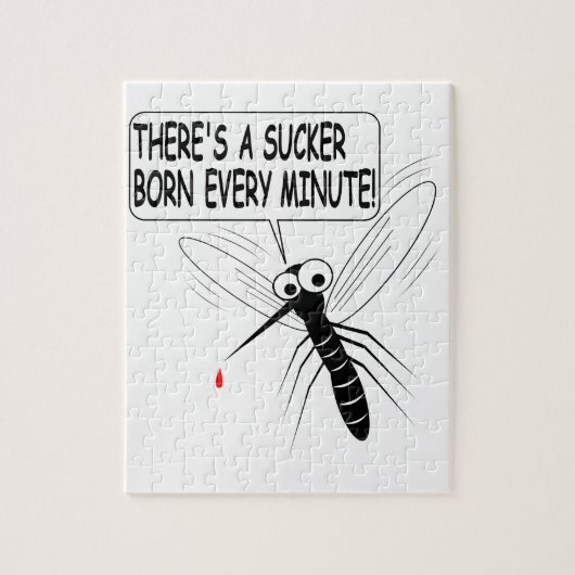 Es gibt jede Minute einen Saucker Geboren Puzzle (Vertikal)