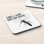 Es gibt jede Minute einen Saucker Geboren Untersetzer (Linke Seite)