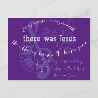 Es gibt Jesus Christlich Postkarte
