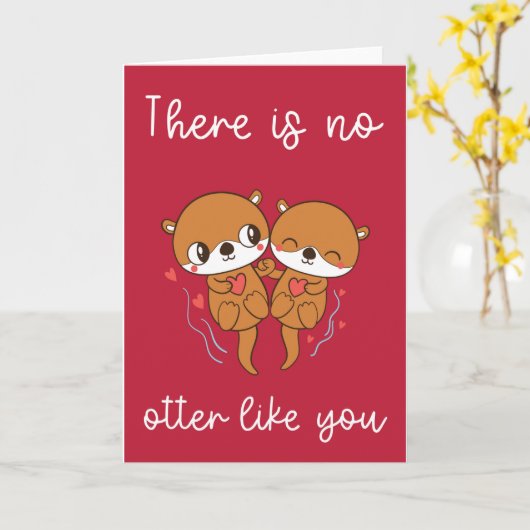 Es gibt kein anderes Otter wie Sie - Niedliche Val Karte (Gelbe Blume)