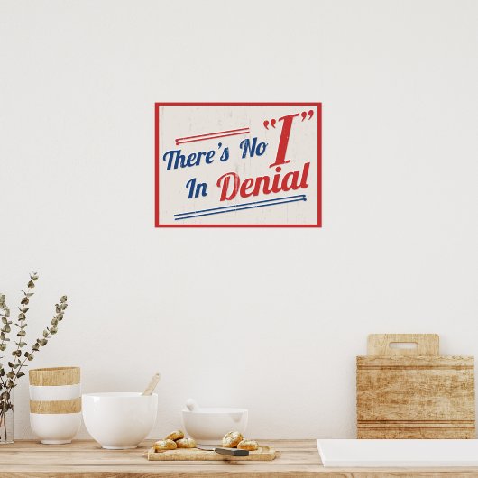 Es gibt kein "Ich" im Leugnen Poster (Küche)